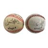 Image 1 : Anchorman: The Legend of Ron Burgundy (2004) - Set of two character Signed Prop Baseballs