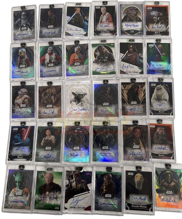 Star Collection Card Star Wars Rare Signed Card Collection 54 cards
