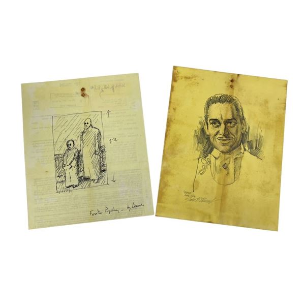 The Addams Family (1991) - Hand Drawn Concept Artwork (John Stewart)