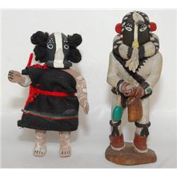 TWO HOPI KACHINAS