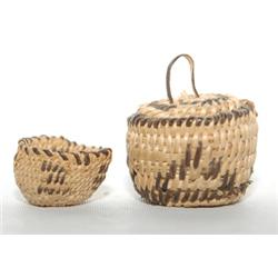 TWO PIMA BASKETS