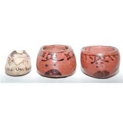 THREE MARICOPA POTTERY SHOES