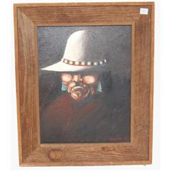 NAVAJO OIL PAINTING