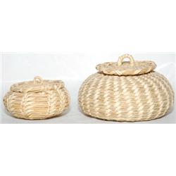 TWO PAPAGO BASKETS
