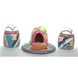 THREE JEMEZ POTTERY ITEMS