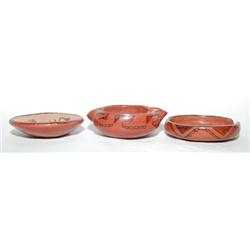 THREE MARICOPA POTTERY ITEMS