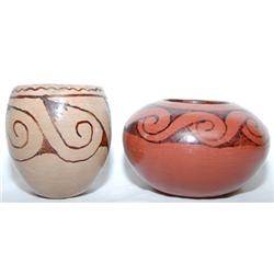 TWO MARICOPA POTTERY BOWLS