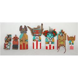 SEVEN HOPI FLAT DOLLS