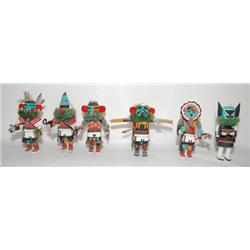 SIX HOPI KACHINAS