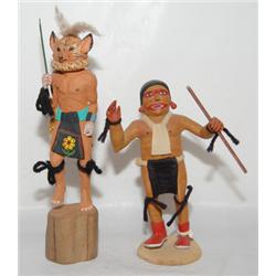 TWO HOPI KACHINAS