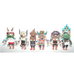 SIX HOPI KACHINAS