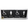 Image 1 : MALE/ FEMALE HANDICAP BATHROOM SIGNS
