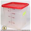 Image 1 : 7 QUART CAMBRO (RED LID)