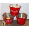 Image 1 : LOT OF 3 BEER BUCKETS