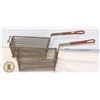 Image 1 : TWO RED HANDLE DEEP FRIER BASKETS
