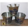 Image 1 : LOT OF 3 BEER BUCKETS