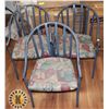 Image 1 : LOT OF THREE BLUE ARM CHAIRS