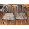 Image 1 : LOT OF TWO BLUE ARM CHAIRS