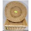 Image 1 : TWO LARGE WICKER SERVING BASKETS