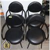 Image 2 : 4 BLACK RESTAURANT ARM CHAIRS