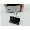 Image 3 : Offix Foldback Clips Black - 1-5/8" Box of 12