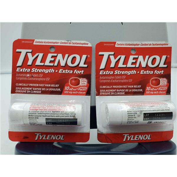 Tylenol Extra Strength Travel Size - 10 Count x2
