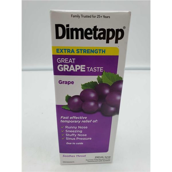 Dimetapp Extra Strength Great Grape Cough Syrup 250ml