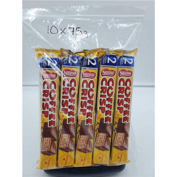 Coffee Crisp Chocolate Bar 10x75g