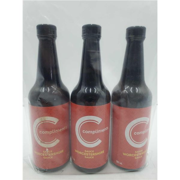Compliments Worcestershire Sauce (3 x 285ml)