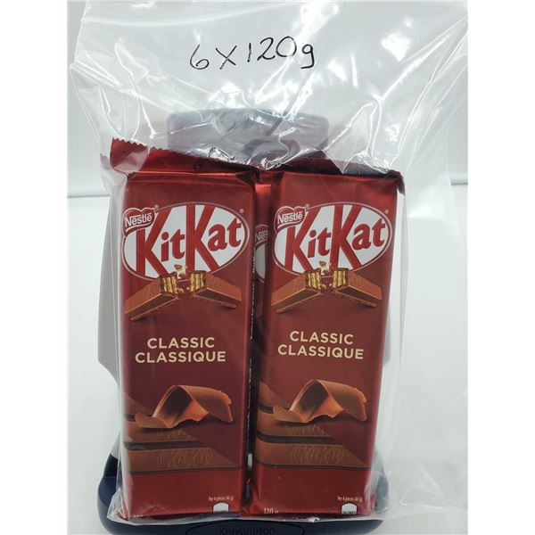 Nestle KitKat Classic Bars (6 x 120g)