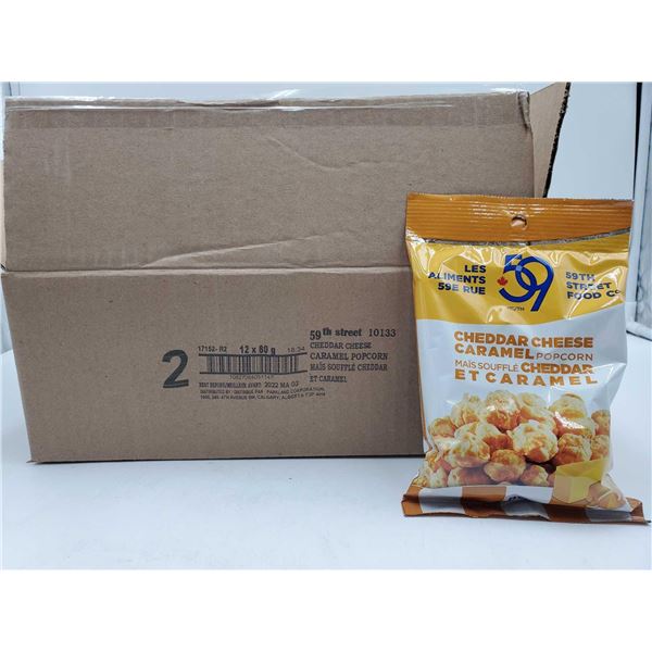 59th Sreet Cheddar Cheese Caramel Popcorn (12 x 80g)