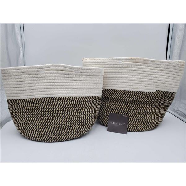 Allen& Roth Fabric Bag Planters (set of 2)