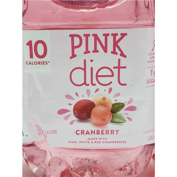 Ocean Spray Pink Diet Cranberry Juice (3 x 1.89L)