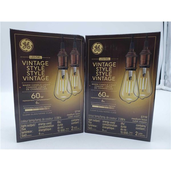 GE Vintage Style LED Warm Candle Lights (2 x 2-60w)