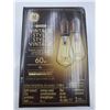 Image 2 : GE Vintage Style LED Warm Candle Lights (2 x 2-60w)
