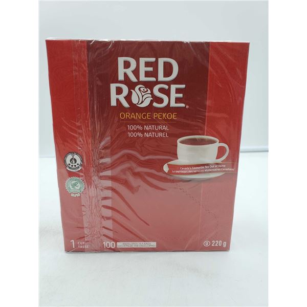Red Rose Orange Pekoe 100 Tea Bags (220g)