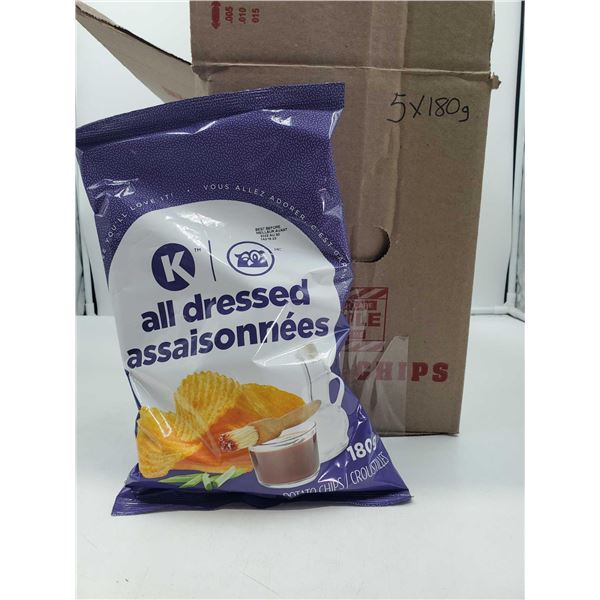 Circle K All Dressed Chips (5 x 180g)
