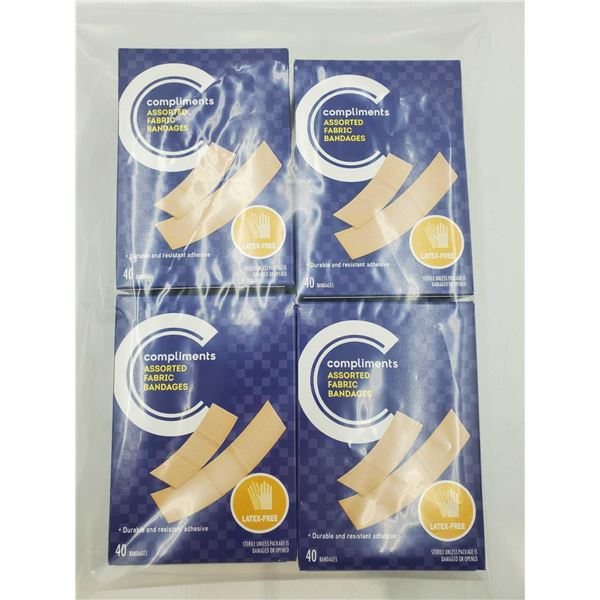 Compliments Assorted Fabric Bandages (4 x 40ct)