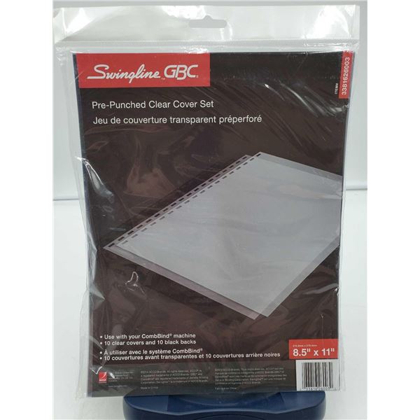 Swingline Pre- Punched Cover Set (8.5in x 11in) 10ct