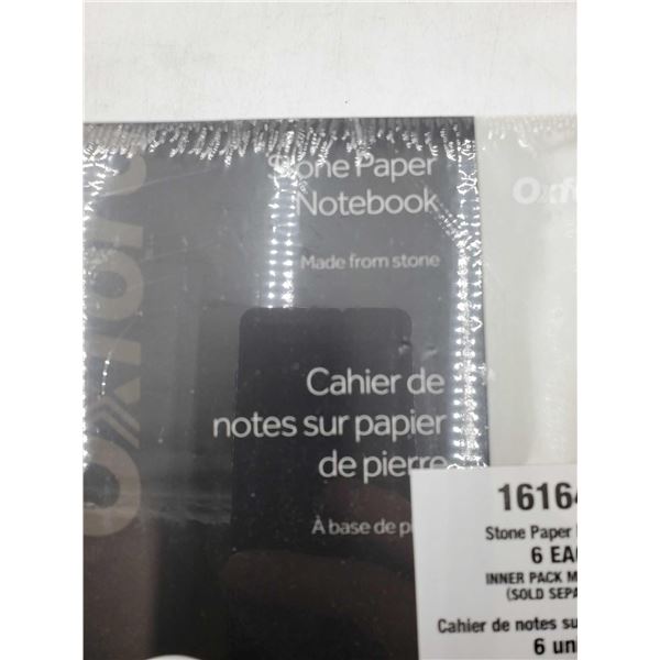 Lot of 6 Oxford Stone Paper Notebook (8x5in x 5.5in)