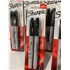 Image 2 : Sharpie Black Permanent Markers 6x2 count