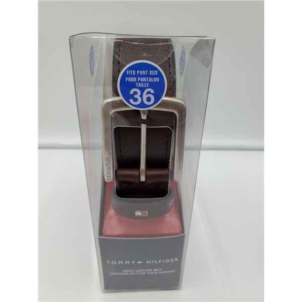 Tommy Hilfiger Men's Leather Belt (36)