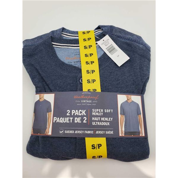 Original Weatherproof Vintage 2pk Super Soft Henley (S)