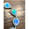 Image 3 : Fire Opal Ladies Multi Gem Cabochon Cut Stones 12,56 Carats Bracelet with Appraisal Certificate $180
