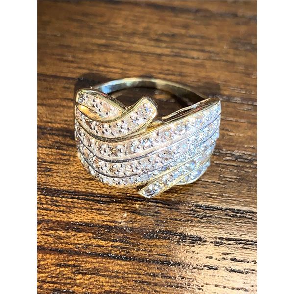 Ladies Multi Diamond 14Kt Cluster dress ring with 2.0 Carat Diamonds with Appraisal certificate $220