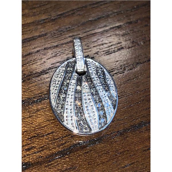 Ladies .925 Silver Diamond 1.53 Carat Pendant with Appraisal certificate $1500.00