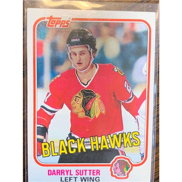 Darryl Sutter Vintage 1981 Topps Hockey Card mint condition