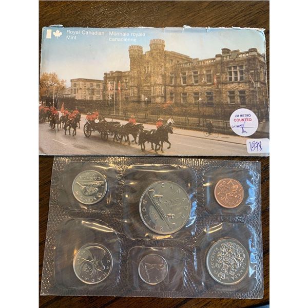 Royal Canadian Mint 1978 Proof Sealed coin Set with envelope and certificate
