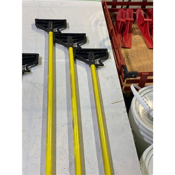 Lot of 3 Uline Heavy Duty Mop Handles