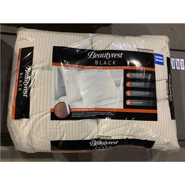 New Beautyrest Pillows, Bamboo with Copper Ionized Fabric  - Pack of 2